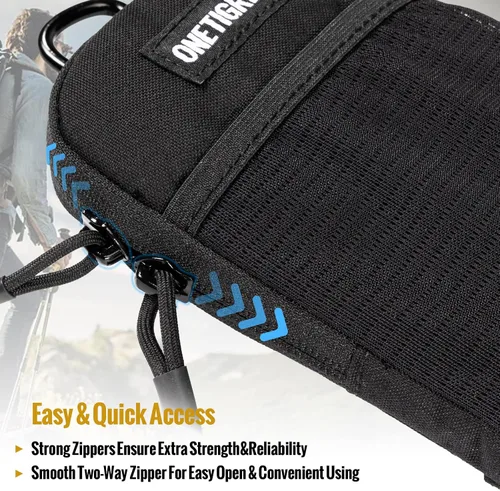 Miniatura 7 de ONETIGRIS Funda para teléfono celular, soporte de cinturón Molle para hombres, para iPhone 17 Pro Max/Air/17/16/15/14/13/12/11/X/XR/XS/8 Plus/7/6