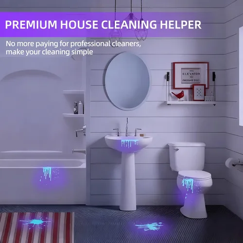 Miniatura 7 de Linterna UV Luz Negra–Pequeña Portátil Mini de 12 LED, Luz Negra para Detección de Manchas Ocultas en la Habitación, Curado de Resina, Búsqueda