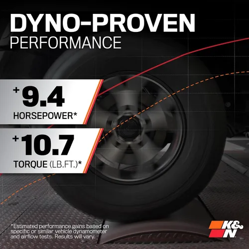 Miniatura 2 de K&N - sistema de admisión de aire frío: Alto rendimiento; aumenta los caballos de fuerza: Compatible con Toyota Tacoma de 2016-2019, 57-9039