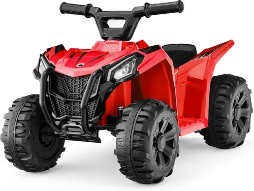 Best Choice Products vehículo de juguete para niños de 6 V, cuatrimoto de 4 ruedas con velocidad máxima de 1.8 MPH, neumáticos con dibujo, mangos de