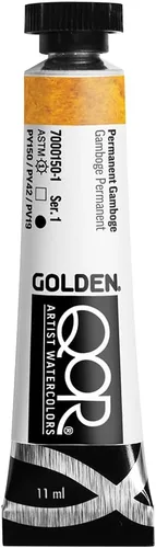 Miniatura 20 de GOLDEN QoR Acuarelas para artistas, Azul cobalto y teja, tubo de 11 ml, pintura profesional de acuarela, semiopaca Verde azulado cobalto