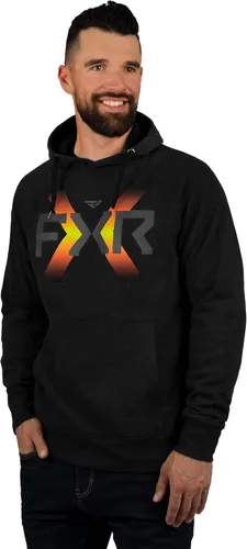 Miniatura 2 de FXR Victory - Sudadera con capucha y bolsillo para teléfono de manga larga, color negro