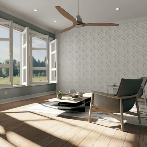 Miniatura 2 de Ekena Millwork WP12X12LAWH 11 7/8 pulgadas de ancho x 11 7/8 pulgadas de alto Lane EnduraWall Decorativo 3D Panel de pared cubre 0.98 pies cuadrados