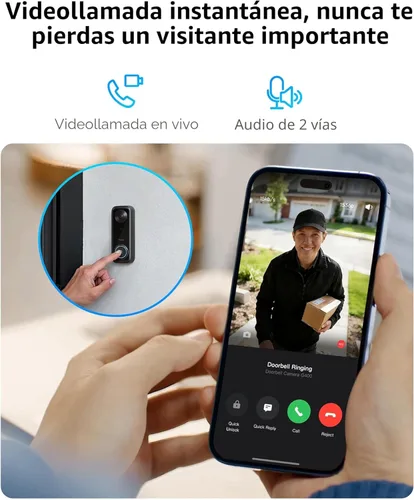 Miniatura 4 de Aqara Cámara de timbre G400 con timbre, cableado/PoE, video seguro HomeKit, vista de pies a cabeza 2K HD, audio de 2 vías, Wi-Fi 6 de 2.4/5 GHz