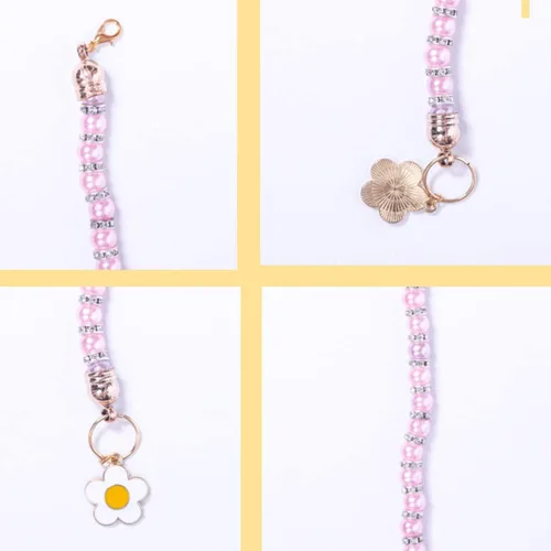 Miniatura 3 de Collares de perlas para mascotas, collares de diamantes, accesorios para collar de gato y perro, suministros para mascotas