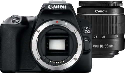 Miniatura 2 de Canon Cámara DSLR EOS 250D con lente de 0.709-2.165 in (negro) (3453C002), bolsa EOS, tarjeta Sandisk Ultra de 64 GB, juego de limpieza y más