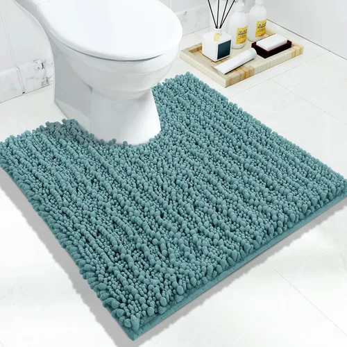 Miniatura 72 de Yimobra Alfombras de Baño Antideslizantes Lavables - Alfombra de Baño de Chenilla Ultra Suave Absorbente, Alfombra Peluda de Secado Rápido para Negro