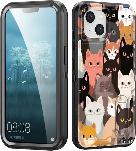 Miniatura 99 de Funda para iPhone Air con soporte integrado, a prueba de golpes, polvo y caídas, 3 capas, grado militar, funda protectora para iPhone Air de 6.5