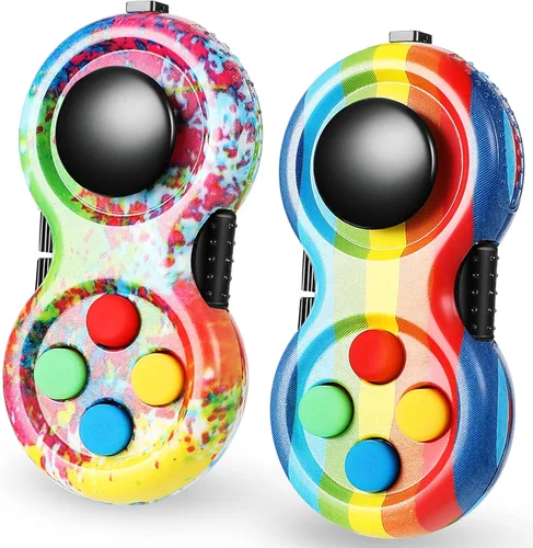Miniatura 12 de Skylety 2 piezas de juguetes para jugar para adultos, almohadillas para jugar, rellenos de cesta de Navidad, cubo de alivio del estrés, controlador