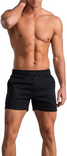 Miniatura 6 de Palglg - Pantalones cortos de físico culturismo para hombre (12.7 cm/5.0 pulgadas, entrepierna con bolsillos)