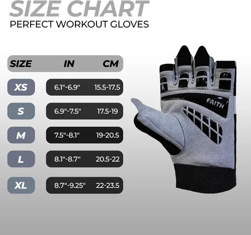 Miniatura 6 de FIGHTSENSE Guantes de entrenamiento para hombres y mujeres, guantes de levantamiento de pesas con agarre mejorado, palma acolchada, correas de Gris