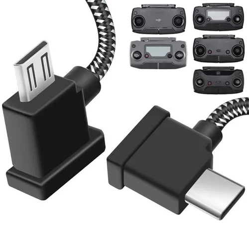 Miniatura 8 de Cable de control remoto USB C a USB C de 1 pie para iPhone 17/16/15, DJI Mavic 3, Mini 2/3/Mini 4 Pro/5 Pro, Air 2S, Mavic Air 2, DJI RC-N1, RC Pro
