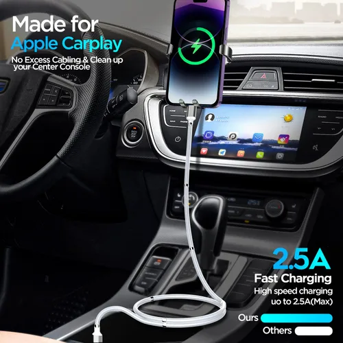 Miniatura 2 de AICase Cable magnético tipo C a Lightning para iPhone, tipo C, súper organizado, carga magnética, nano datos, compatible con iPhone