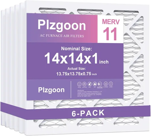 Miniatura 12 de Filtros de Aire 10x10x1 MERV 8 MPR 600 Paquete de 4 Filtros Plisados para Hogar HVAC AC Calefacción Filtros de Aire Acondicionado para Casa Oficina