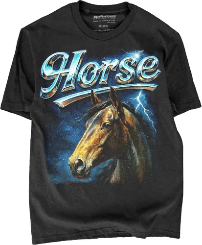 Miniatura 11 de Camiseta de Heavy Metal de los 80s con Animal en Negro - 100% Algodón - para Hombre y Mujer