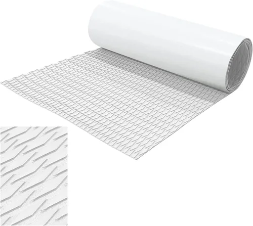 Miniatura 8 de HZshark EVA Foam Boat Decking Sheet Universal DIY Surfboard Traction Pad Non-Slip Grip Mat Trimmable Sheet for Kayak RV Yacht Pool Skateboard Gris
