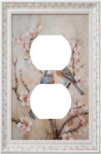 Miniatura 20 de Cubiertas Decorativas de Arte para Interruptores de Luz, Hojas de Otoño, Placa de Pared de Palanca Individual, Cubierta Decorativa de Interruptor