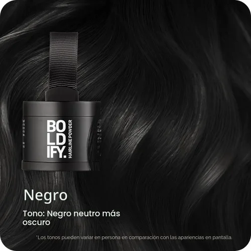 Miniatura 2 de BOLDIFY Polvo para la línea del cabello – Color de cabello para retoque de raíces para cobertura de canas – Polvo de cabello que oculta zonas calvas