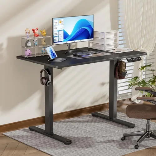Miniatura 2 de BIZUM - Escritorio de pie eléctrico de 40x24 pulgadas con ajuste de altura y configuraciones de memoria, escritorio ergonómico para sentarse o estar