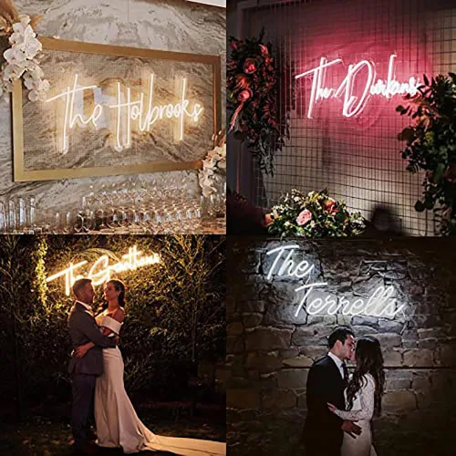 Miniatura 3 de CiCiYours - Letreros de neón LED, hechos a mano, para boda, fiesta de cumpleaños, hogar, habitación, tienda, logotipo, bar, novia, regalos, nombre