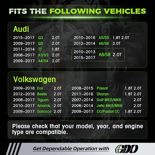 Miniatura 2 de Kit de cadena de distribución Audi Q5 2.0T con junta de tapa de válvula EA888 para Audi Q5 A4 A6 1.8T 2.0T, Volkswagen Jetta Tiguan Passat