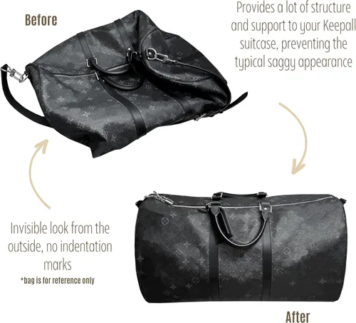 Miniatura 8 de Keepall - Organizador de bolsas para Lv Keepall 50 Insert Keepall 45, base organizadora, hecho a mano de 0.118 pulgadas (0.118 in), fieltro de lana