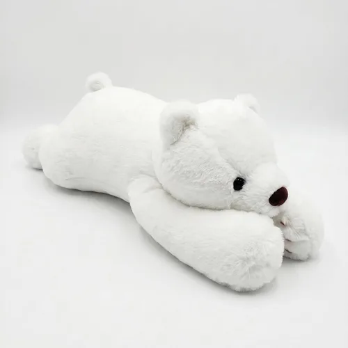 Miniatura 11 de FoxVilla Oso de 4 libras de peluche con peso, peluches de felpa con peso de 24 pulgadas para adultos, lindo peluche suave con peso para lanzar