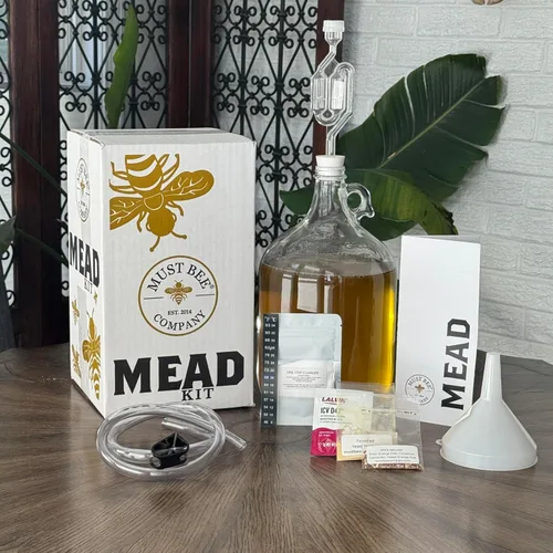 Miniatura 7 de Mead Making Kit – Kit de Mead de 1 galón para hacer tu propio vino de miel con equipo reutilizable – Prepara un delicioso Mead estilo Metheglin