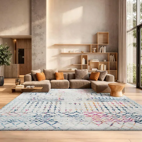 Miniatura 16 de SAFAVIEH - Alfombra de 4x6 de la colección Tulum, modelo TUL270G, diseño marroquí bohemio desgastado, no suelta pelusa y fácil de limpiar, ideal