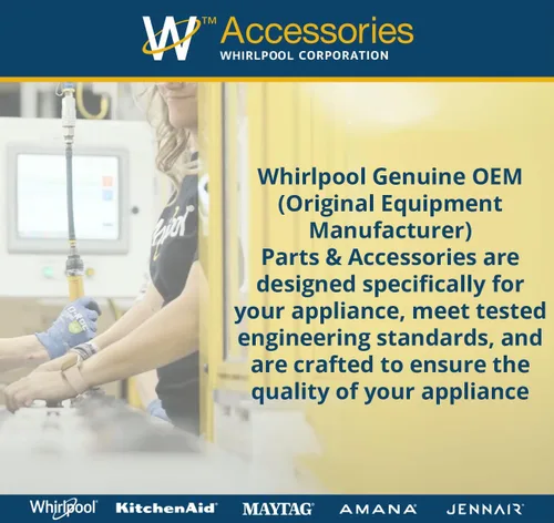 Miniatura 2 de Whirlpool 8212487RP Mangueras auténticas del relleno del OEM para las lavadoras, accesorio negro de 5 pies