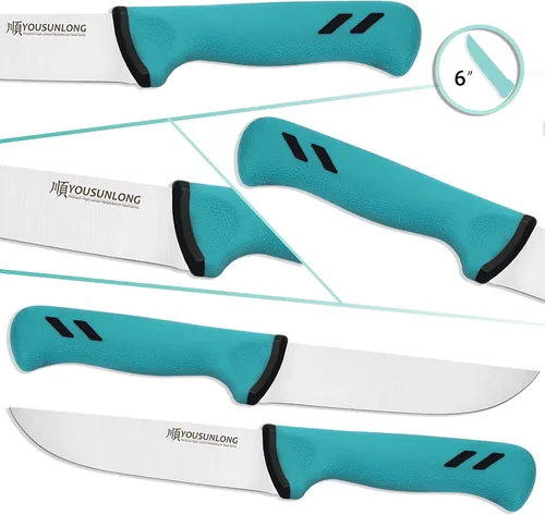 Miniatura 3 de YOUSUNLONG Cuchillo de carnicero para procesamiento de carne 6 "(152 mm) - Hoja de acero de molibdeno de alto carbono premium - Cuchillo de chef