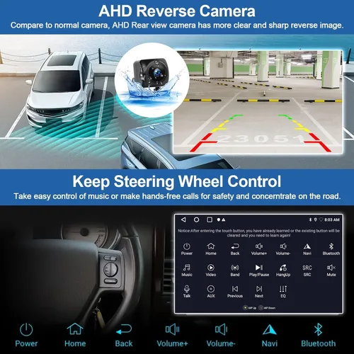 Miniatura 6 de Radio estéreo para coche 2G+64G para Ford F150 2009 2010 2011 2012, 9 "pantalla táctil Radio Android 13 unidad principal con Carplay Android Auto