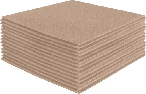 Miniatura 136 de FabricLA Hojas de fieltro acrílico para manualidades, cuadrados de fieltro precortados suaves de 4 x 4 pulgadas (3.9 in x 3.9 in), utiliza hojas
