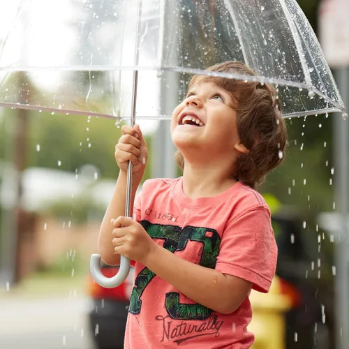 Miniatura 5 de Totes- Paraguas de burbujas transparente para niños con mango de fácil agarre), 2236BUB