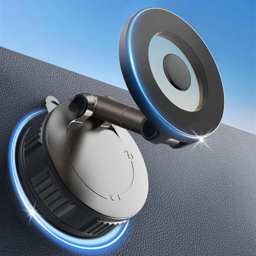 Vooii Soporte para Teléfono de Coche para Magsafe (Sución Más Fuerte de 130+LB y Magnético de 3000gf) (Ajustable con Una Mano en 360°) Soporte para