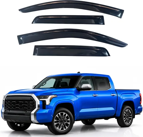 Miniatura 365 de IG - Visera para ventana para Ford Bronco y F150-F350 1980-1996, deflector lateral tipo cinta adhesiva, resistente, contra lluvia y viento