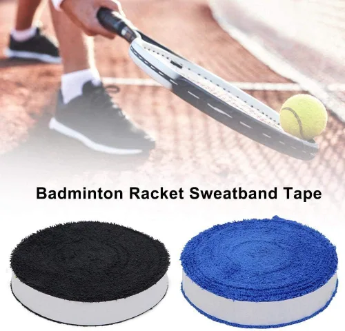 Miniatura 4 de ITODA Toalla de raqueta de tenis de bádminton, pegamento de mano de algodón antideslizante para sudar, raqueta de bádminton, cinta para el sudor