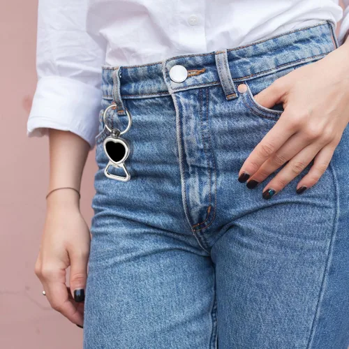 Miniatura 7 de uxcell Llavero abridor de botellas, 2 unidades, abridor de botellas de cerveza de acero inoxidable, llavero plano portátil para hombres, mujeres
