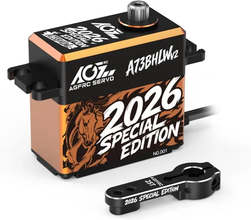 Miniatura 11 de AGFRC Servo RC de alto par de torsión impermeable IP67 de 70.5 lbs - Servo de dirección sin núcleo de engranaje de metal completo para 1/10 RC Car