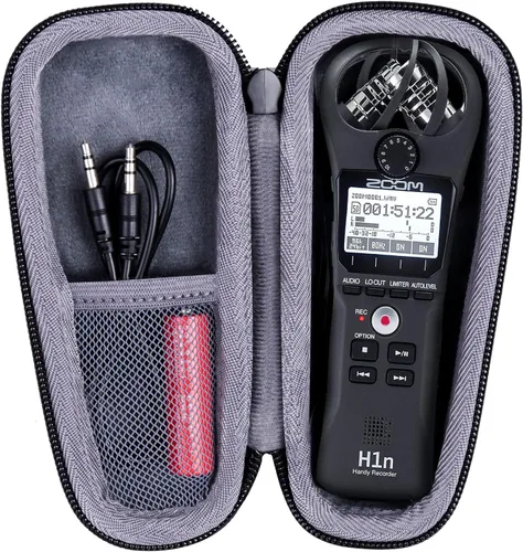 co2CREA Funda protectora dura para Zoom H1n H1 H1 Digital Handy Recorder Duro, Reemplazo de estuche de viaje portátil (funda negra)