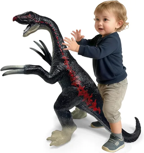 YONGJULE Gran Therizinosaurus de 29 pulgadas, juguetes de dinosaurios para niños de 3 a 5 años, juguetes de dinosaurios inflables grandes para