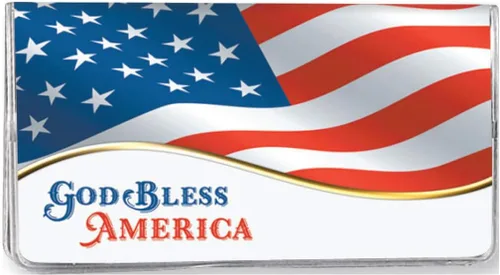 Fox Valley Traders Agenda de 2 años con la bandera de Estados Unidos, calendario de bolsillo ideal para bolsos, maletines o mochilas, 6 ¾ pulgadas x