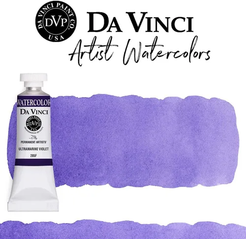 Miniatura 87 de DA VINCI PAINTS Pintura Acuarela Profesional para Artistas, Alizarin Crimson (Quinacridone), 37ml Índigo