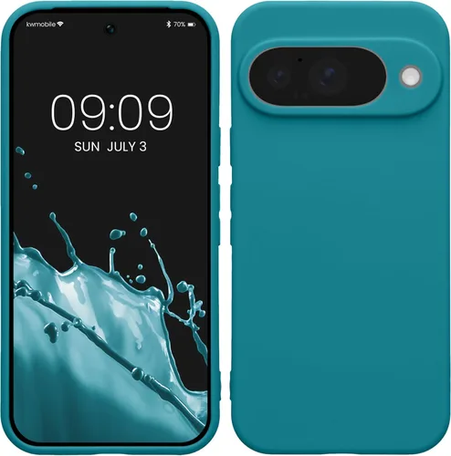 Miniatura 191 de kwmobile Funda compatible con Google Pixel 9 Pro - Funda protectora delgada de TPU para teléfono - Acabado mate suave - Negro mate