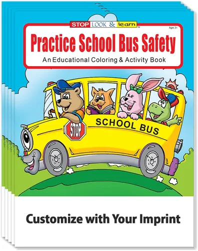 Miniatura 10 de ZOCO Libros para colorear y actividades de seguridad y reglas de autobús escolar (paquete de 25 unidades, con lápices de colores) - Regalo y folleto
