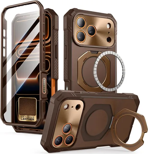 Miniatura 13 de SUPCASE Funda para iPhone 17 Pro Max (UBGrip Pro), [protector de pantalla de vidrio templado integrado y soporte] [cubierta de control de cámara]