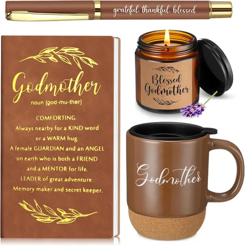 Miniatura 18 de Hushee 4 piezas de regalos cristianos para hombres, taza de café del hombre de Dios, diario de oración, vela perfumada, bolígrafo bíblico, regalos