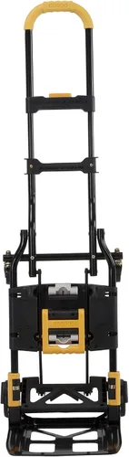 Miniatura 8 de COSCO 12225YGB1E Camión de mano plegable 2 en 1, capacidad de 300 libras, multiposición con mango extensible, negro/amarillo
