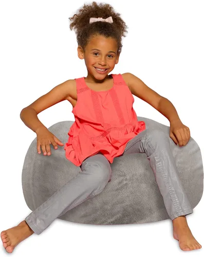 Miniatura 16 de Posh Creations - Sillón puff para niños, adolescentes y adultos, incluye funda extraíble y lavable a máquina, tamaño mediano de 27 pulgadas, lona