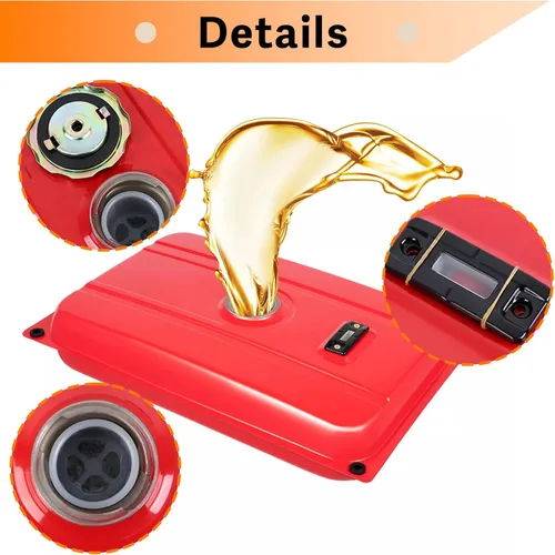 Miniatura 2 de 5 galones Tanque de combustible universal para generador a gasolina para Honda EC2500, reemplazo para generador Predator 4000 4375 6.5HP